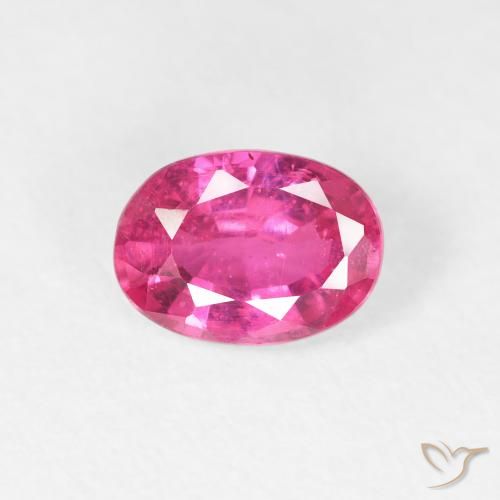 1.13ct Natural Rosa quente Rubi, oval, VS