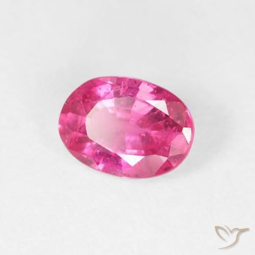 Rubi Rosa quente Natural 1.13ct, oval, VS