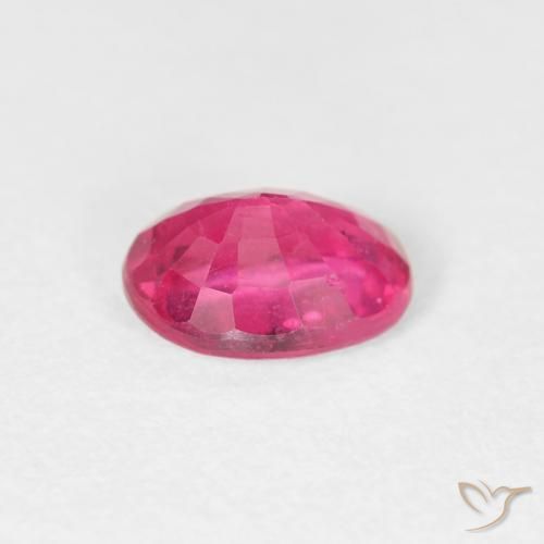 Rubi Rosa quente Natural 1.13ct, oval, VS