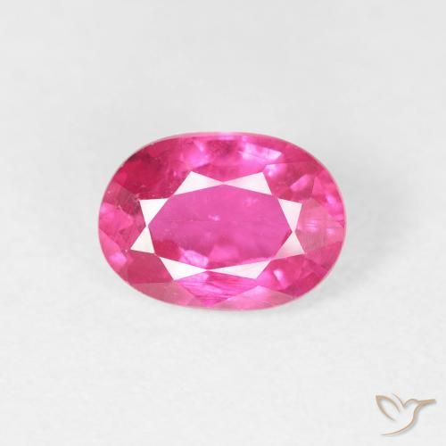 1.19ct Natural Rosa quente Rubi, oval, VS