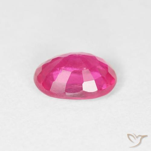Rubi Rosa quente Natural 1.19ct, oval, VS