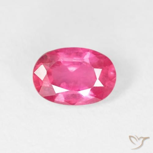 1.14ct Natural Rosa quente Rubi, oval, VS