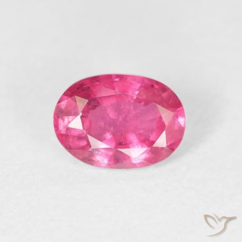 1.06ct Natural Medium Dark-Pink Rubi, oval, VS