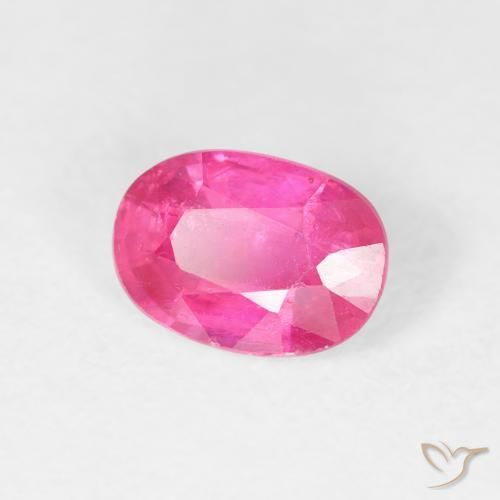 Rubi Medium Dark-Pink Natural 1.27ct, oval, VS