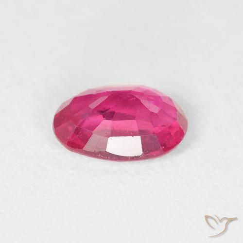 Rubi Medium Dark-Pink Natural 1.09ct, oval, VS