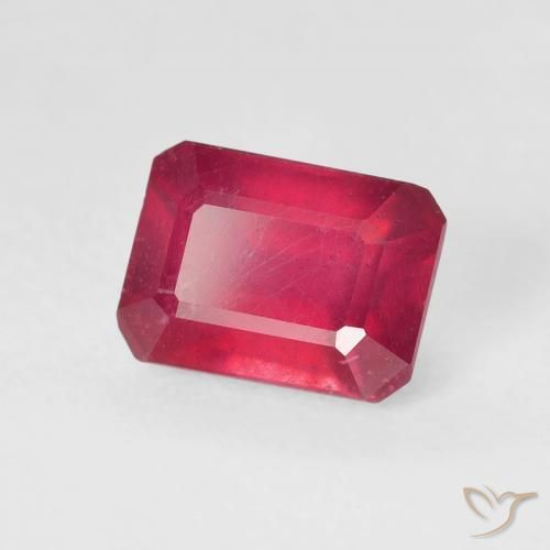 Rubi Jam Red Natural 1.74ct, Corte Octógono / Esmeralda, VS