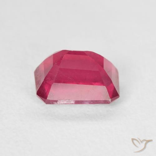 Rubi Luz vermelha Natural 1.50ct, Corte Octógono / Esmeralda, SI
