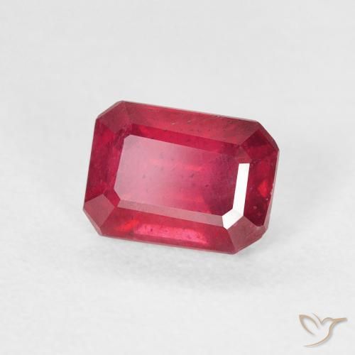Rubi Jam Red Natural 1.43ct, Corte Octógono / Esmeralda, VS
