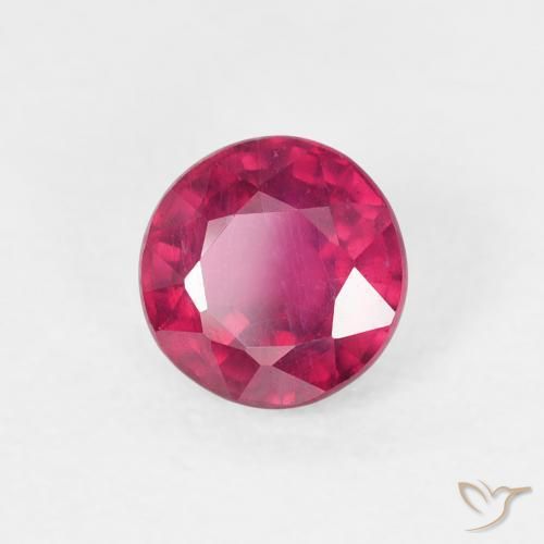 Rubi Luz vermelha Natural 1.02ct, Redondo, VS