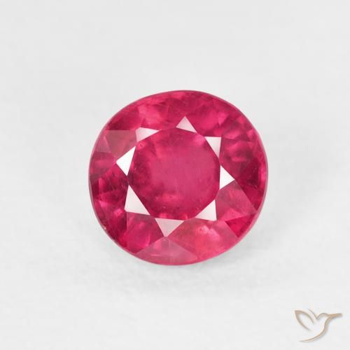 1.14ct Natural Luz vermelha Rubi, Redondo, VS