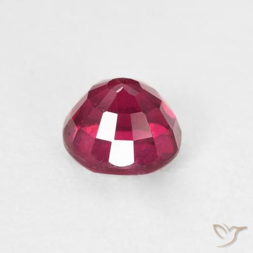 Rubi Luz vermelha Natural 0.93ct, Redondo, VS