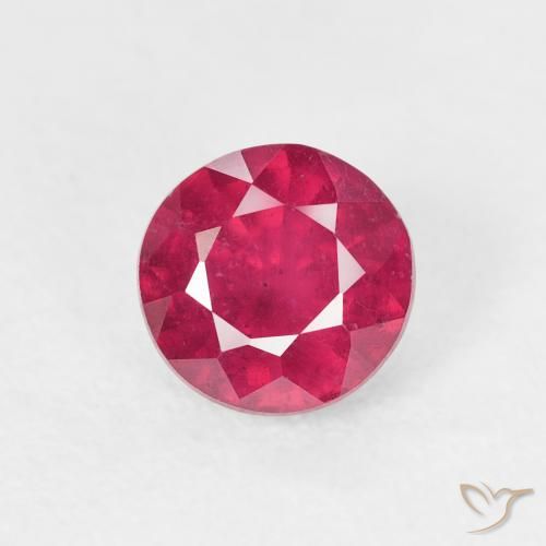 1.16ct Natural Luz vermelha Rubi, Redondo, VS
