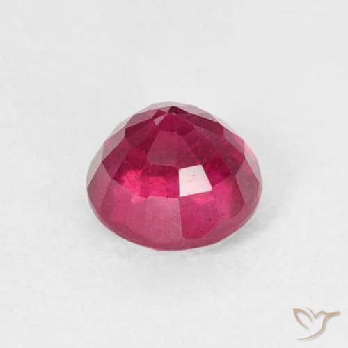 Rubi Luz vermelha Natural 1.22ct, Redondo, VS