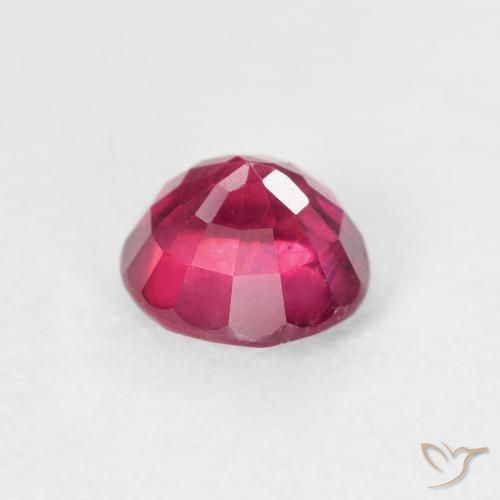 Rubi Rosa Avermelhado Profundo Natural 1.09ct, Redondo, VS