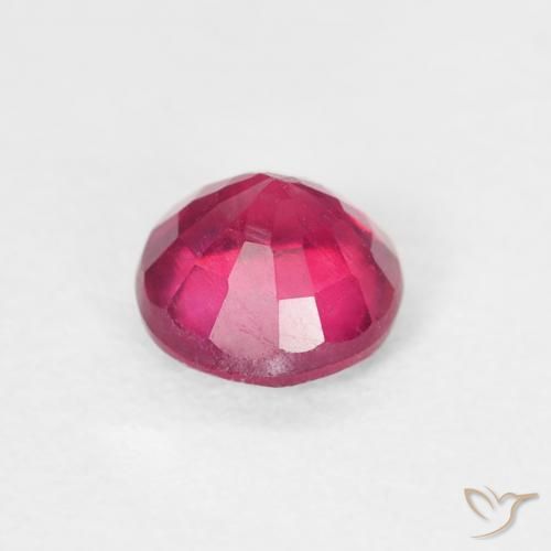 Rubi Luz vermelha Natural 1.00ct, Redondo, VS