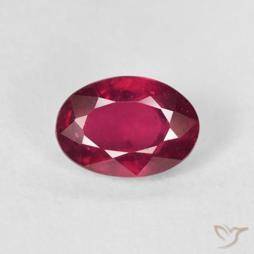 1.75ct Natural Vermelho escuro Rubi, oval, VS