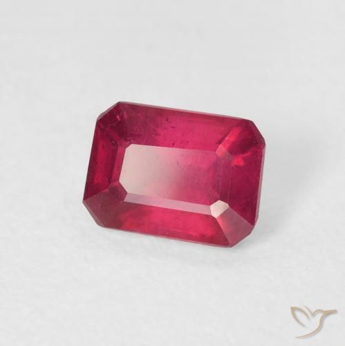 Rubi Carmesim Profundo Natural 1.34ct, Corte Octógono / Esmeralda, VS