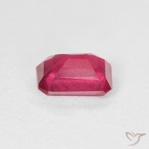 Rubi Carmesim Profundo Natural 1.34ct, Corte Octógono / Esmeralda, VS