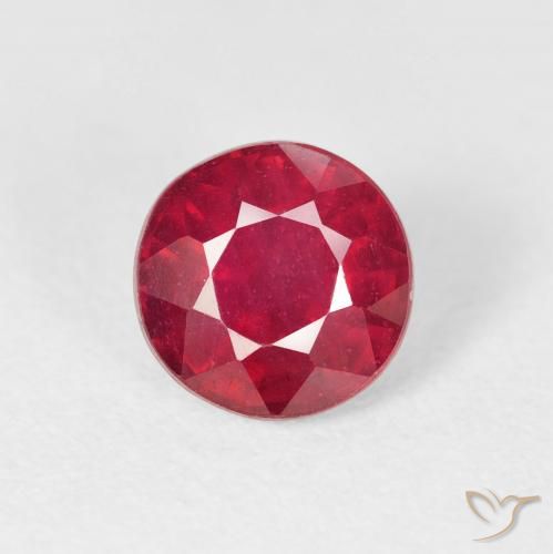 1.94ct Natural Carmesim Profundo Rubi, Redondo, VS