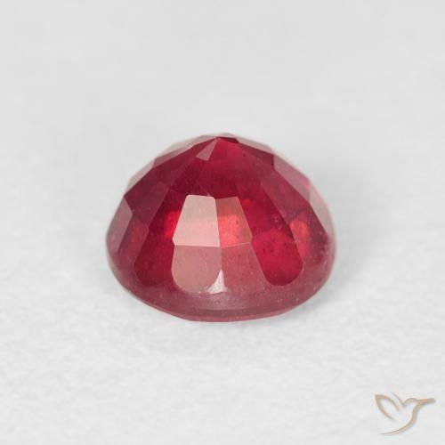 Rubi Carmesim Profundo Natural 1.10ct, Redondo, VS