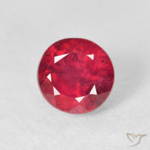 1.22ct Natural Jam Red Rubi, Redondo, VS