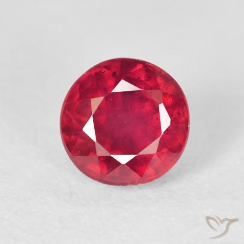 1.39ct Natural Carmesim Profundo Rubi, Redondo, VS