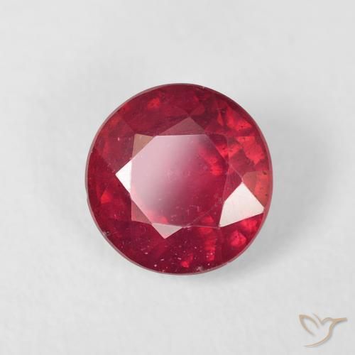 Rubi Carmesim Profundo Natural 1.50ct, Redondo, VS
