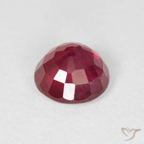 Rubi Carmesim Profundo Natural 1.50ct, Redondo, VS