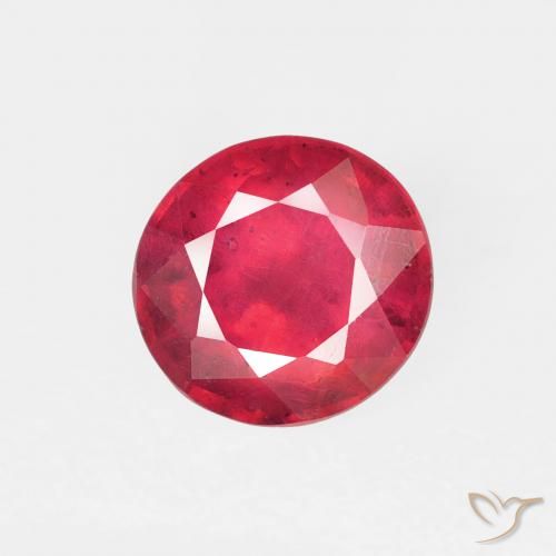 1.06ct Natural Carmesim Profundo Rubi, Redondo, VS