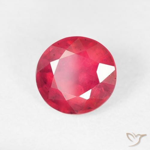 Rubi Carmesim Profundo Natural 1.06ct, Redondo, VS