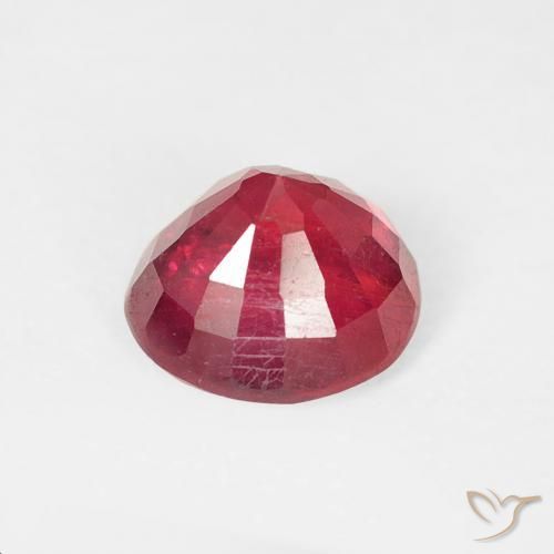 Rubi Carmesim Profundo Natural 1.06ct, Redondo, VS