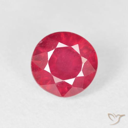 1.32ct Natural Jam Red Rubi, Redondo, VS