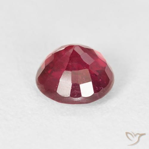 Rubi vermelho médio Natural 1.62ct, Redondo, VS
