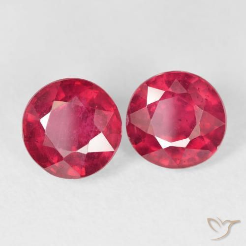 Pedras preciosas de Rubi Jam Red natural de 2.72 ct, Redondo, VS