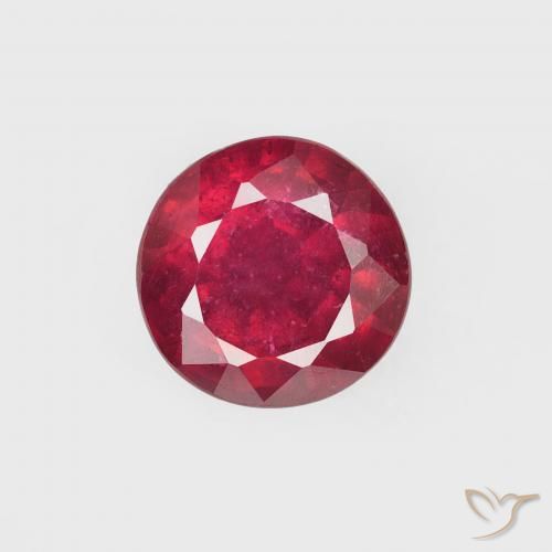 1.39ct Natural Jam Red Rubi, Redondo, VS