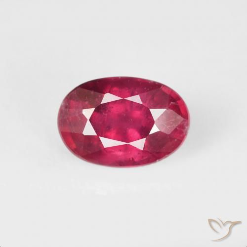 0.76ct Natural Carmesim Profundo Rubi, oval, VS-SI