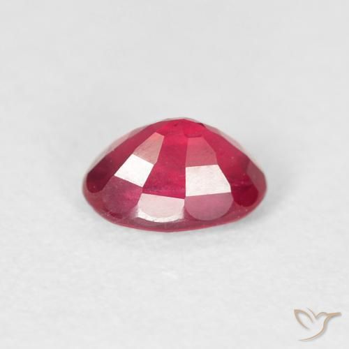 Rubi Carmesim Profundo Natural 0.76ct, oval, VS-SI