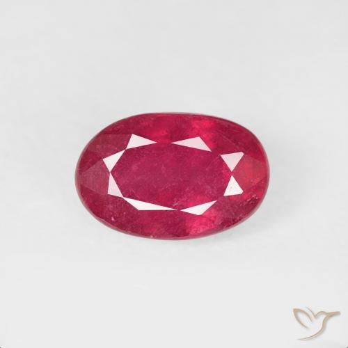 0.78ct Natural Carmesim Profundo Rubi, oval, VS-SI