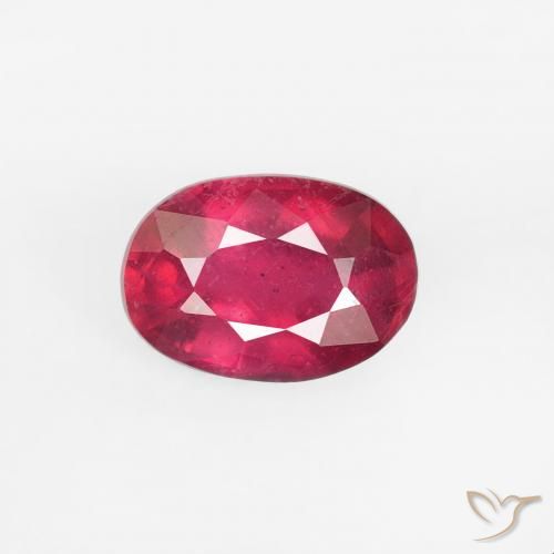 0.77ct Natural Carmesim Profundo Rubi, oval, VS-SI