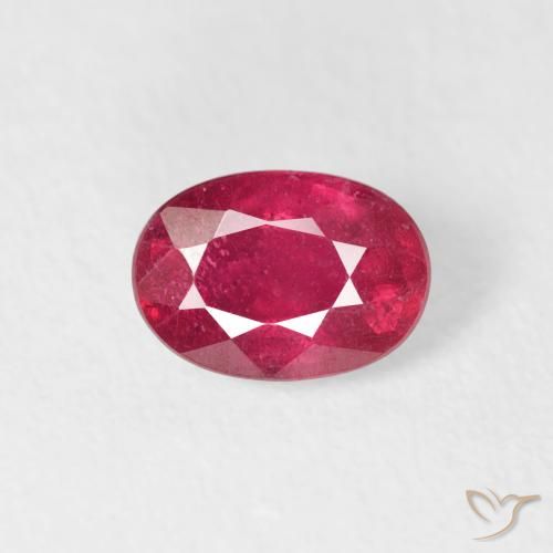 0.78ct Natural Jam Red Rubi, oval, VS-SI