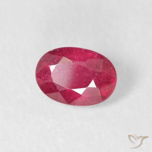 Rubi Jam Red Natural 0.78ct, oval, VS-SI