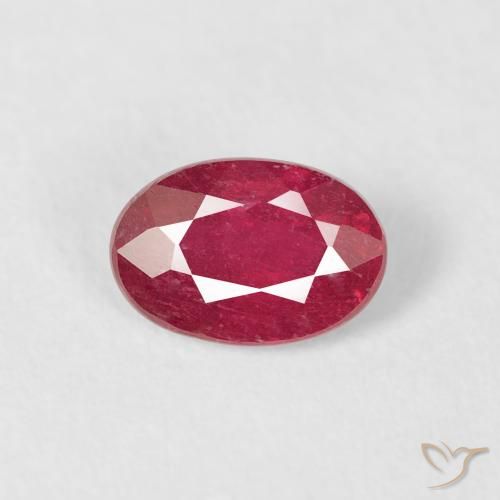 0.75ct Natural Carmesim Profundo Rubi, oval, VS-SI