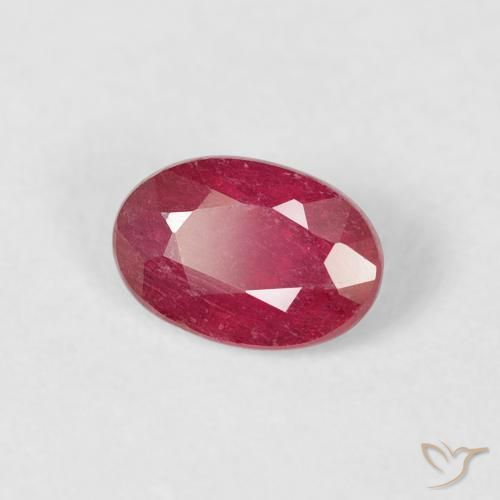 Rubi Carmesim Profundo Natural 0.75ct, oval, VS-SI
