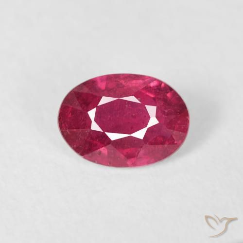 0.58ct Natural Jam Red Rubi, oval, VS-SI