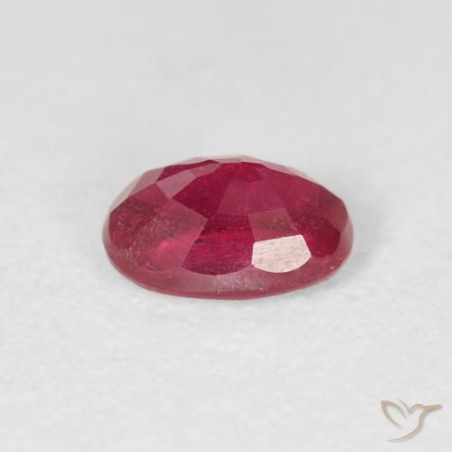 Rubi Sangue vermelho Natural 0.77ct, oval, VS-SI