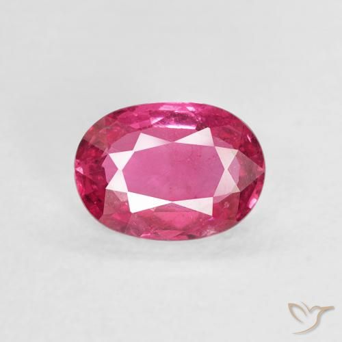 1.01ct Natural Rosa escuro Rubi, oval, VS