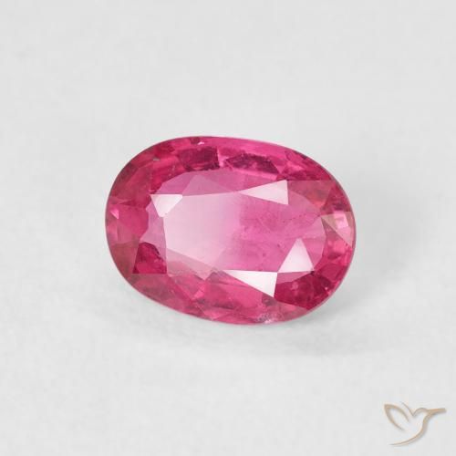 Rubi Rosa escuro Natural 1.01ct, oval, VS