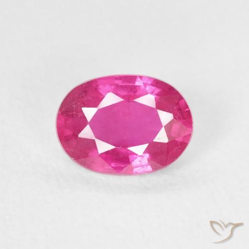 1.06ct Natural Rosa escuro Rubi, oval, VS