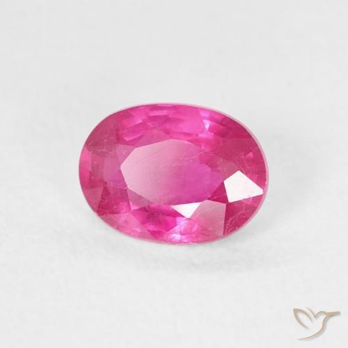 Rubi Rosa escuro Natural 1.06ct, oval, VS