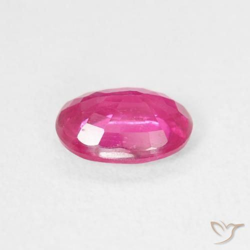 Rubi Rosa escuro Natural 1.06ct, oval, VS